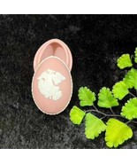 England Wedgwood Pink Jasperware Pink Egg Trinket - Angel Goddess Zephyr - $44.55