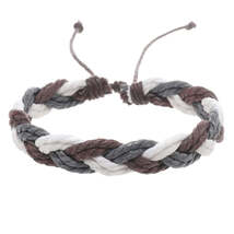 Handwoven Cotton String Bracelet in Artistic Style - $10.00