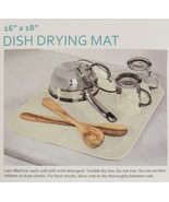 NWT  Dish Drying Mat 16 X 18 Cream Color - Machine Washable Honey-Can-Do - $13.09