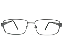 Robert Mitchel Eyeglasses Frames RM7000 BL Black Shiny Gray Gunmetal 57-17-145 - £58.45 GBP