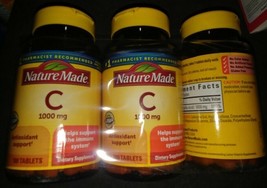 3 new bottles of Nature Made Vitamin C 1000 mg 100 Tablets Exp 10/2024 (... - £17.87 GBP