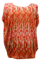 Rafaella Ladies Top Scoop-Neck Kimono-Sleeve Scarlet-Combo Plus Size 1X - £20.09 GBP