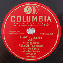 Frankie Yankovic - Linda&#39;s Lullaby / Iron Range - 1950 10&quot; 78 rpm Record 12381-F - £18.65 GBP