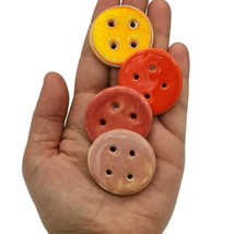 4Pc 40mm Extra Large Assorted Sewing Buttons Handmade Decorative Coat Bu... - $27.23