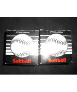 TEAMWORLD SOFTBALL Poly X Core Leather Softball VINTAGE LOT OF 2 BRAND NEW - €14,60 EUR