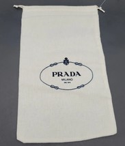 Vintage PRADA Milano Dust Cover Bag Pouch Drawstring Authentic 13.5&quot; X 8&quot; - £20.43 GBP