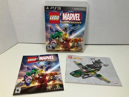 PS3 Lego Marvel Super Heroes (Sony, PlayStation 3, 2013) Manual, Bonus D... - $24.74