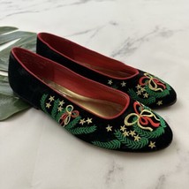 Mootsies Tootsies Womens Vintage 90s Christmas Ballet Flats Size 7.5 Velvet - $38.60