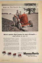 1955 Print Ad Massey-Harris 4-5 Plow Powerful Farm Tractors Racine,WI - $20.68