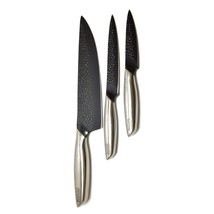 Heritage The Rock 3 Pieces Chef&#39;s Knife Set Black High Carbon Stainless Steel - $24.72