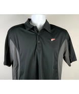 Red Wing Shoes Polo Shirt Mens Medium Black Embroidered Logo Polyester B... - £22.09 GBP