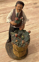 Figurine Ceramic Scarlatella Caltagirone Italian Cactus Street Vendor Signed Art - £116.62 GBP