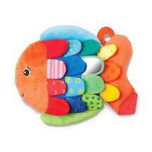 Melissa &amp; Doug Flip Fish Soft Baby Toy - Tummy Time Sensory Toy with Tag... - £17.88 GBP