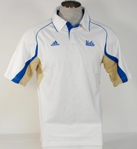 Adidas ClimaCool UCLA Short Sleeve White Polo Shirt Men&#39;s NEW - £52.07 GBP