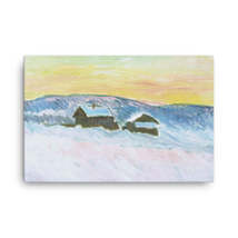 Claude Monet Paysage of Norway, the Blue Houses, 1895 Canvas Print - £78.89 GBP+