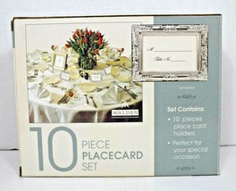 Malden International  10 Piece Placecard Set 3.25&quot; x 2.5&quot; (Silver Finish... - £16.04 GBP