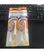 (2) SPINBRUSH PRO CLEAN Soft Bristles REPLACEMENT HEADS NIP Total 4 Heads - $19.79