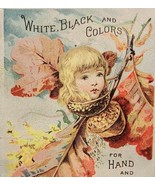 Antique Victorian Trade Card Sewing J&amp;P Coats 6 Cord Thread 1880s 4 x 2.... - $33.25