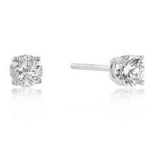 7mm New Sterling Round CZ Studs Silver - £21.15 GBP