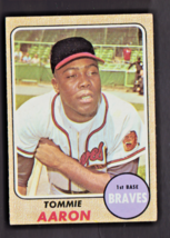 1968 Topps #394 Tommie Aaron Braves  NM - $8.96