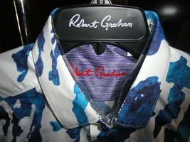 Robert Graham Chambers  Colorful Short Sleeve - Men's Classic Fit Medium Size image 5