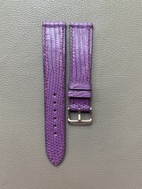 Purple Genuine Lizard Leather Watch Strap Band Custom Size 16 17 18 19 2... - $45.00