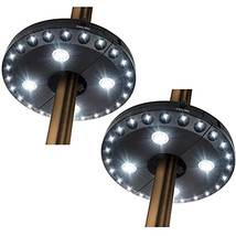 2Pack Multifunctional Outdoor Tent Lights 24+4LED Umbrella Lights 4 x AA Battery - £32.31 GBP