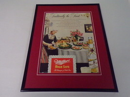 1951 Miller High Life Beer 11x14 Framed ORIGINAL Vintage Advertisement  - £39.21 GBP