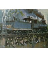 Watering The Locomotive No. 6 Vintage Steam Railroad Trading Card Train #25 - £14.86 GBP