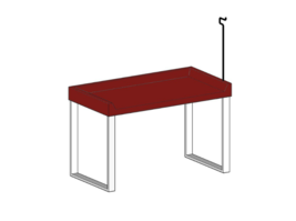 Fiberglass Folding Table TFD-DS 306 with TR-2F Hanging Hooks - £1,229.88 GBP