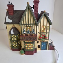 Dept 56 Dickens&#39; Village JD Nichols Toy Shop Lighted Building w/ Box - $745.41 MXN