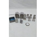 Lot Of (12) Paper Places 30mm Scale Whitewash City Small Buildings Acess... - £21.35 GBP