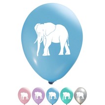 Elephant Balloons - 12 Inch Latex - 2 Sided Print (16 Pieces) For Birthday Parti - £21.68 GBP