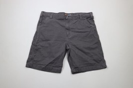 Vintage Carhartt Mens Size 42 Faded Spell Out Relaxed Fit Flat Front Shorts Gray - £31.61 GBP