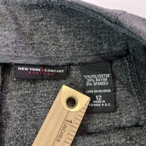 New York & Company Women's Size 12 Gray Stretch Rear Zip Pencil Skirt RN#23243 image 3