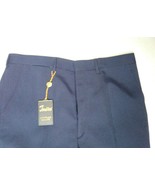 Trousers Man Wool Trevira Winter Blue 48 Leg Broadband Vintage No Pince - £45.26 GBP