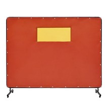 VEVOR Welding Screen with Frame, 6&#39; x 8&#39; Welding Curtain Screens, Flame-... - $120.69