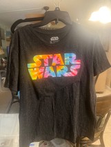 Star Wars black Tee Shirt Adult 2XL  Disney Mens - £11.65 GBP