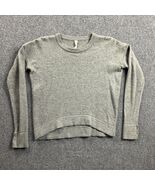 Lululemon Sweater Womens 4 Gray Knit Crew Neck Merino Wool Adults - $48.84 CAD