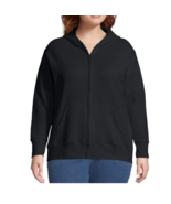 New Just My Size 2X  Eco Smart Sweats Zip Front Hooded Sweatshirt  Black - £8.55 GBP