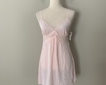 INC International Concepts Scalloped Lace Chiffon Chemise Nightgown Pink... - $16.82