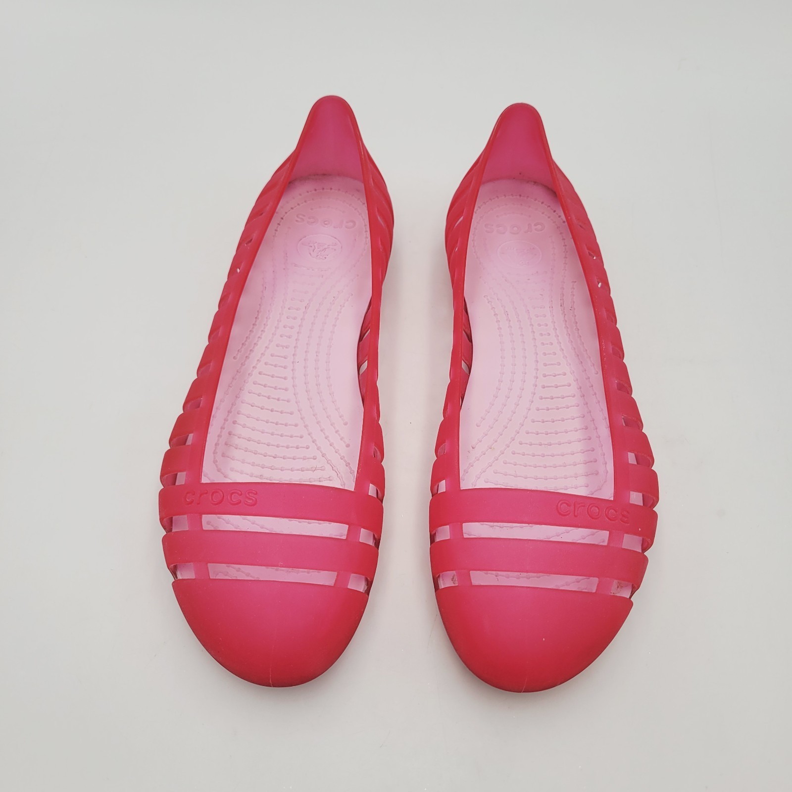 Crocs Adrina II Closed Toe Slip On Jelly Flats Women’s Size 8 Ballet Shoes Pink Item image 3