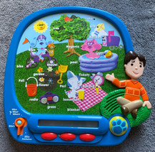 Mattel 2002 Blue&#39;s Clues &amp; Joe Electronic Teaching Toy Reading 3 Modes Play VHTF - £31.34 GBP