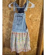 Jordache Youth Size XL Floral Denim Strap Dress - €13,62 EUR