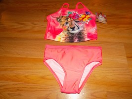 Size 2T OP Ocean Pacific Swimsuit Bathing Swim Suit Tankini Baby Tiger C... - £12.58 GBP