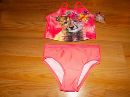 Size 2T OP Ocean Pacific Swimsuit Bathing Swim Suit Tankini Baby Tiger Cub New - £12.02 GBP