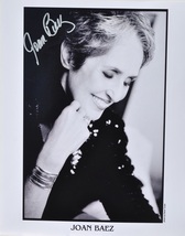 JOAN BAEZ SIGNED Photo - Diamonds &amp; Rust - There but for Fortune - The Night The - £77.52 GBP