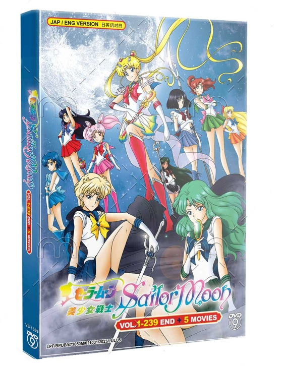Sailor Moon Complete Collection - ANIME DVD Box Set (1-239 EPISODES + 5 MOVIES)