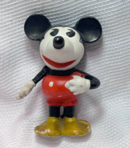 Vtg 1950&#39;s Mickey Mouse Walt Disney Japan Bisque Porcelain Toothbrush Holder - £98.88 GBP