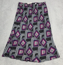 Cato Women&#39;s Small Multicolored Skirt 29X 30 Abstract Patterns Purple Black - £9.52 GBP